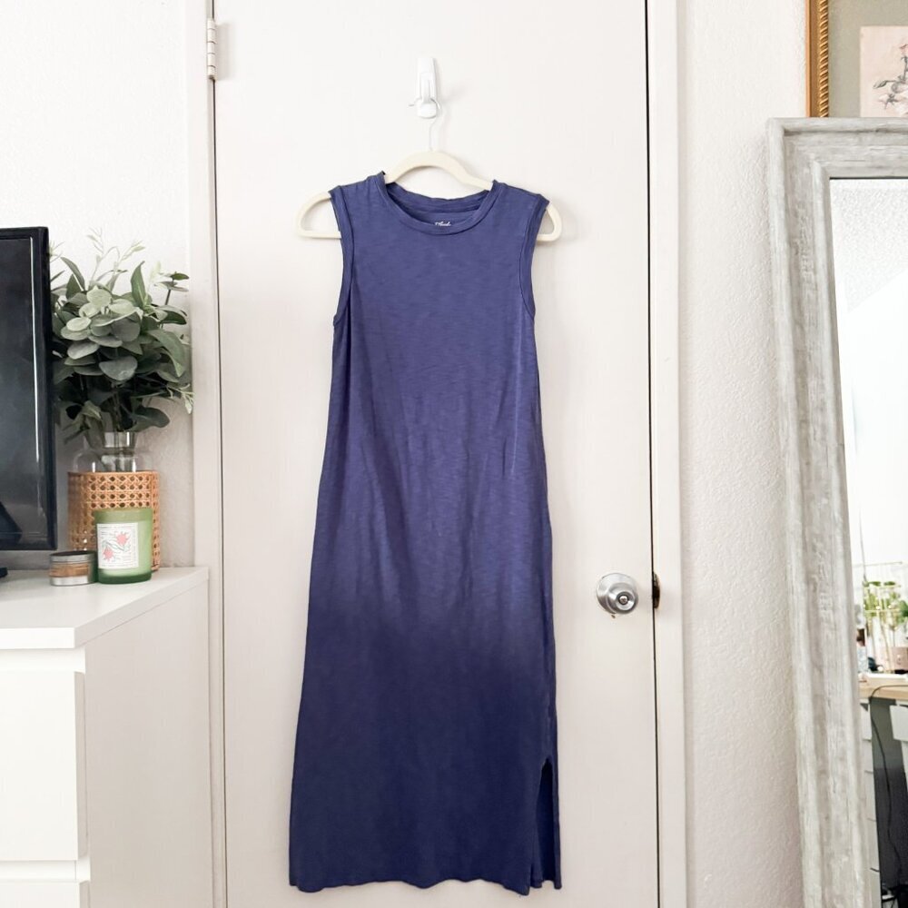 🦋 UNIVERSAL THREAD Target Women's Knit Tank Knee Length Dress Navy Blue XS